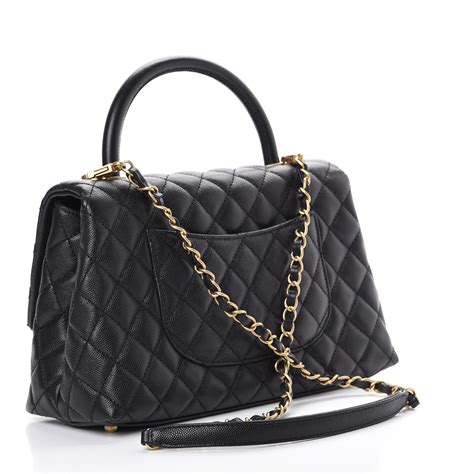 chanel small flap caviar price|CHANEL Caviar Quilted Small Coco Handle Flap Dark Brown 152.